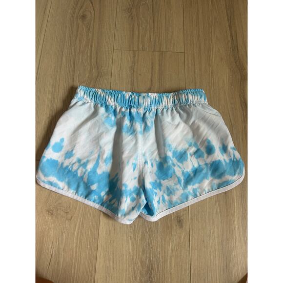 Franks Australia Blue & White Tie Dye Drawstring Shorts -- Small - Picture 8 of 8